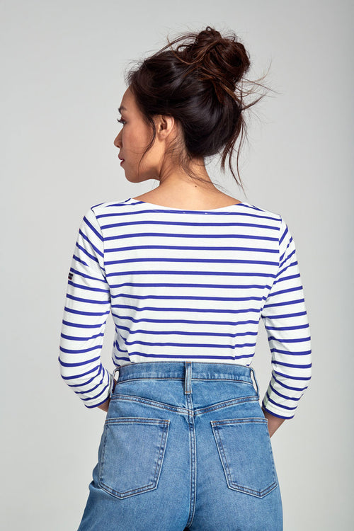 3/4 sleeve Breton striped shirt - light cotton - Armor-lux - 3