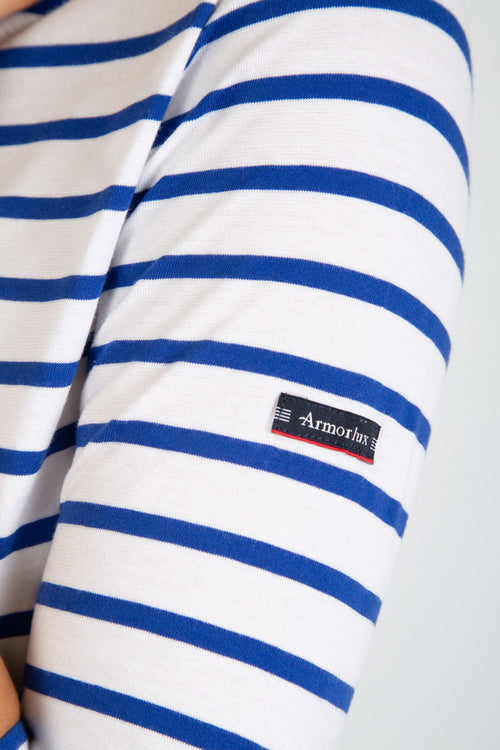 3/4 sleeve Breton striped shirt - light cotton - Armor-lux - 4