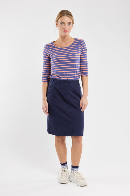 Breton striped shirt with 3/4-length sleeves – lightweight cotton - Armor-lux - 4