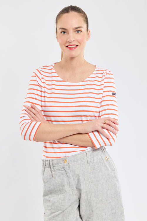 Marinière manches 3/4 - coton léger - Armor-lux - 1