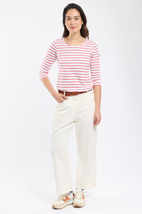 Breton striped shirt with 3/4-length sleeves – lightweight cotton - Armor-lux - 3