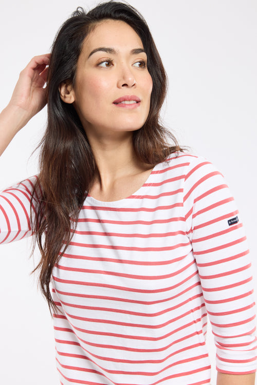 Breton striped shirt with 3/4-length sleeves – lightweight cotton - Armor-lux - 2