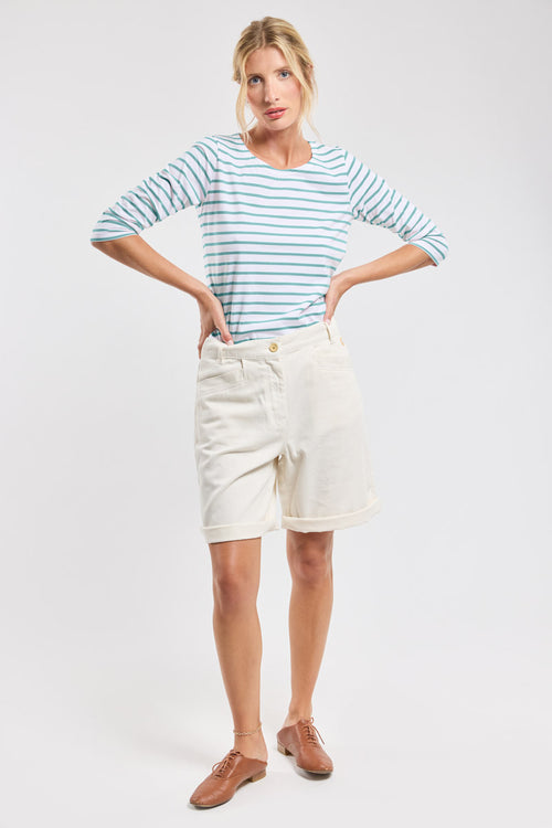 Matrosenshirt mit 3/4-Ärmeln – leichte Baumwolle - Armor-lux - 3