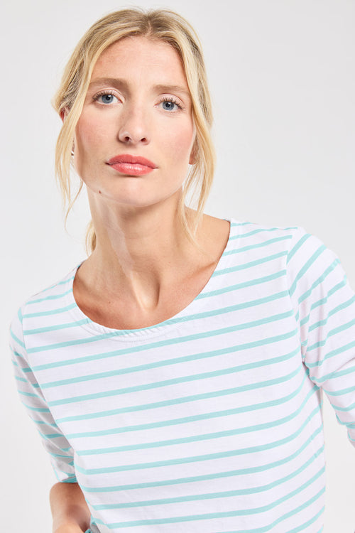 3/4-sleeve striped top - lightweight cotton - Armor-lux - 2