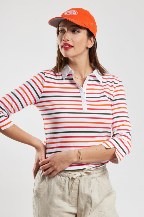 Striped 4-colour polo shirt - heavy cotton - Armor-lux - 1