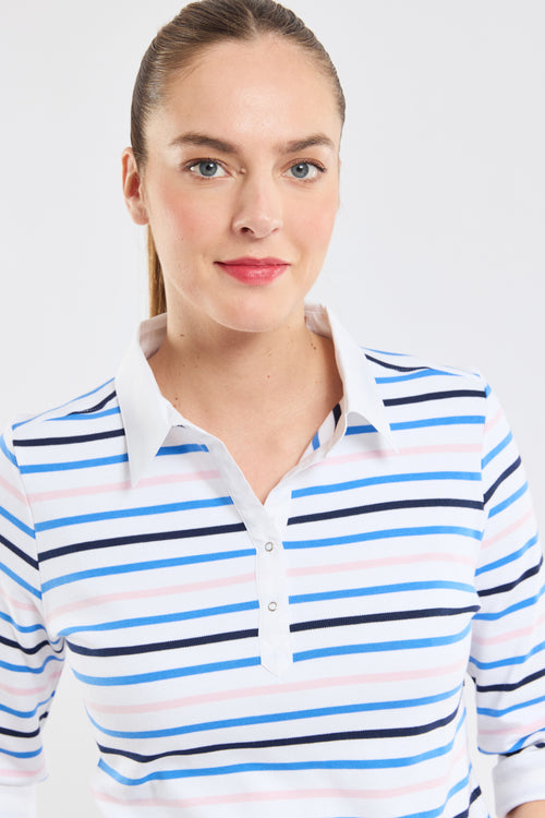 Striped 4-colour polo shirt - thick cotton - Armor-lux - 2