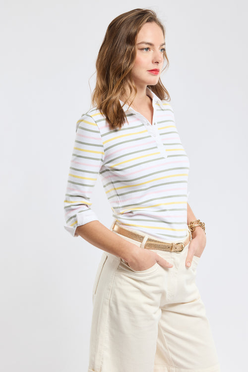 Striped 4-colour polo shirt - thick cotton - Armor-lux - 3