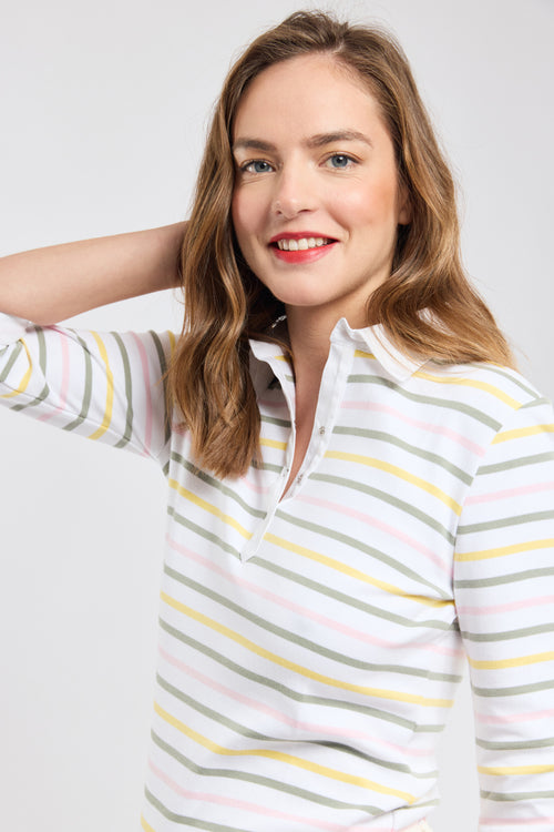 Striped 4-colour polo shirt - thick cotton - Armor-lux - 2