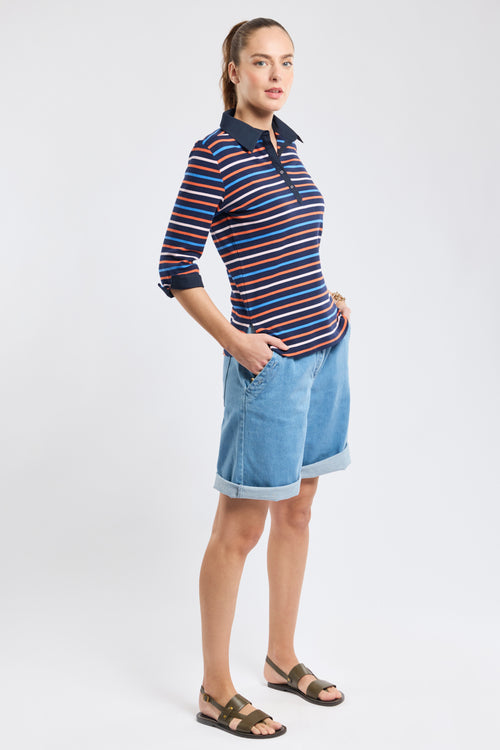 Gestreiftes Poloshirt 4 Farben – dicke Baumwolle - Armor-lux - 3