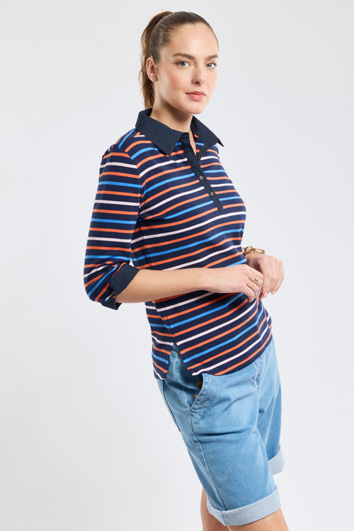 Gestreiftes Poloshirt 4 Farben – dicke Baumwolle - Armor-lux - 5