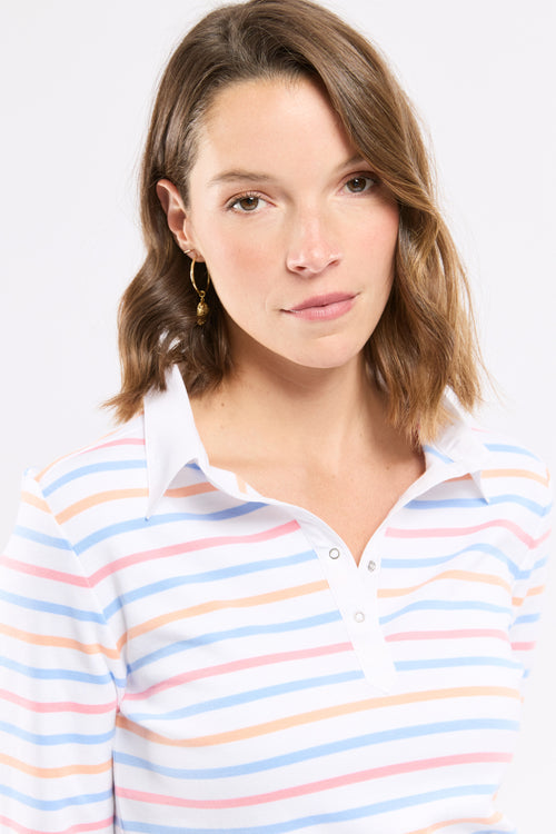 Gestreiftes Poloshirt 4 Farben – dicke Baumwolle - Armor-lux - 2