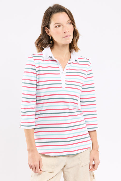 Striped 4-colour polo shirt - thick cotton - Armor-lux - 4