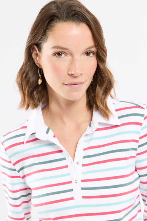 Gestreiftes Poloshirt 4 Farben – dicke Baumwolle - Armor-lux - 2