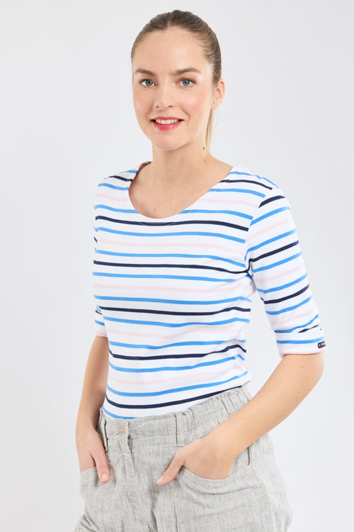 Marinière tricolore - coton épais - Armor-lux - 4