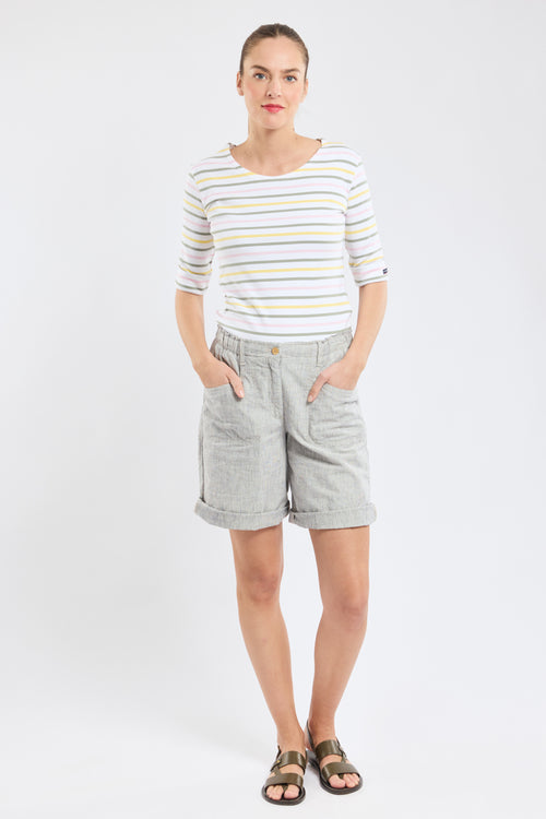 Marinière tricolore - coton épais - Armor-lux - 1