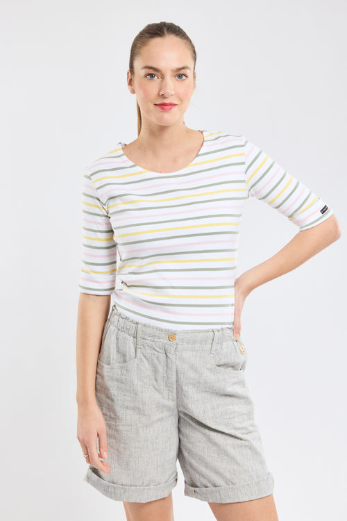 Marinière tricolore - coton épais - Armor-lux - 2