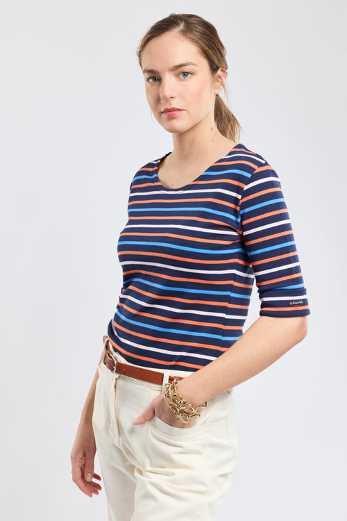 Dreifarbiges Matrosenshirt – dicke Baumwolle - Armor-lux - 3