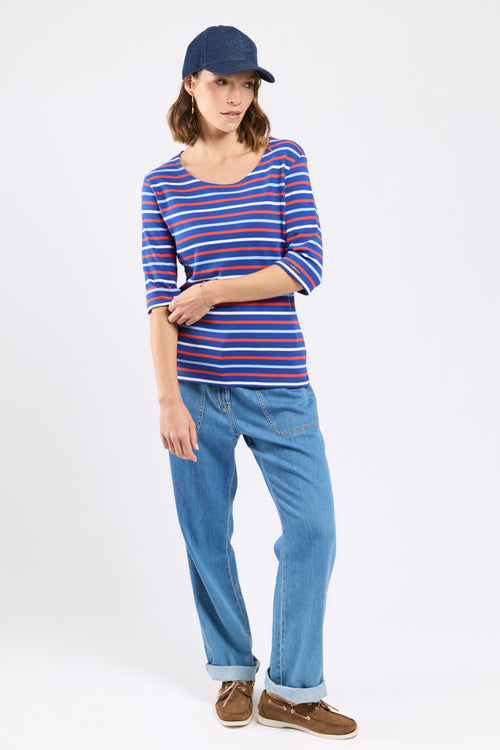 Tricolor striped shirt - thick cotton - Armor-lux - 4