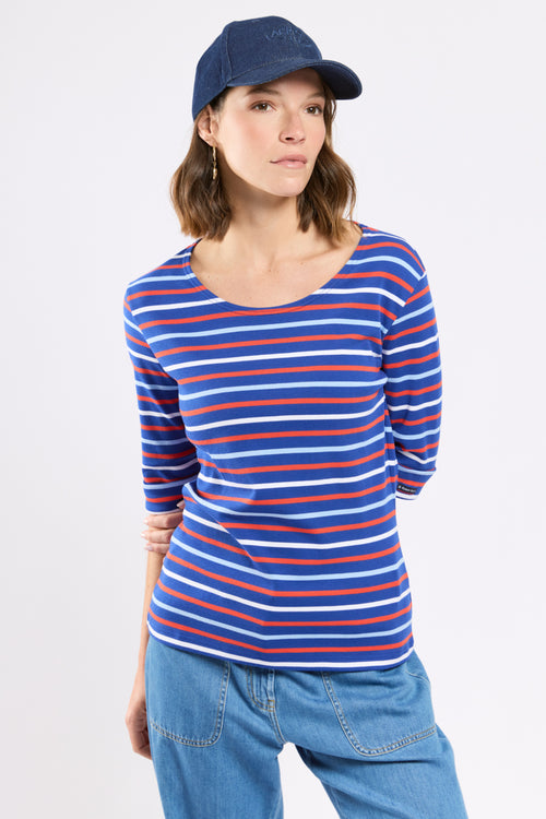 Tricolor striped shirt - thick cotton - Armor-lux - 1