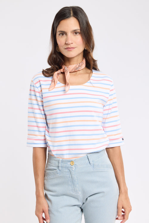 Tricolor striped shirt - thick cotton - Armor-lux - 1
