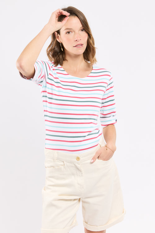 Marinière tricolore - coton épais - Armor-lux - 1