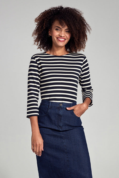 Breton striped shirt - rustic jersey fairtrade cotton - Armor-lux - 1