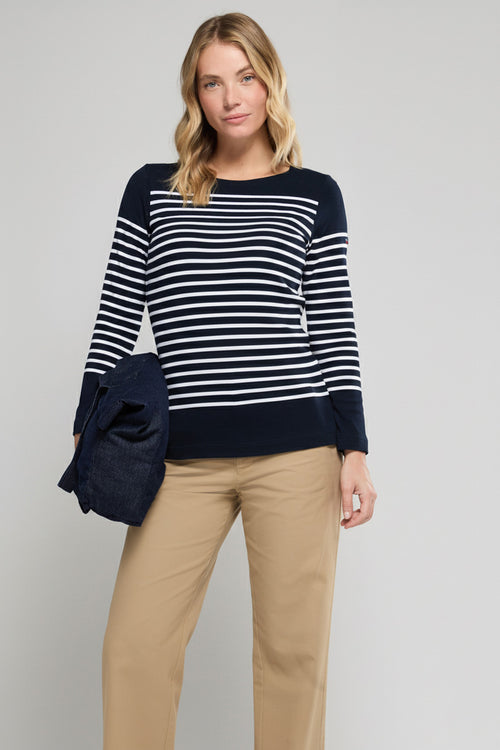 Amiral  Long-sleeve Breton striped shirt - Armor-lux - 1