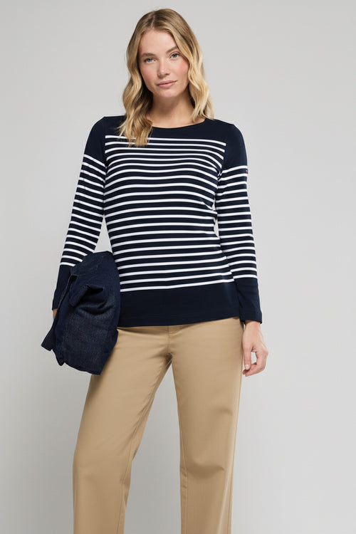 Amiral  Long-sleeve Breton striped shirt - Armor-lux - 1