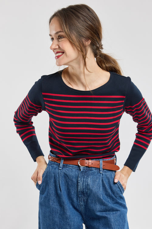 Langarm-Shirt im Marine-Stil „Amiral“ - aus dicker Baumwolle - Armor-lux - 4