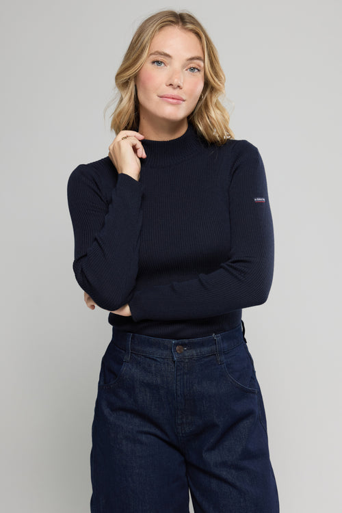 Pull en laine mérinos camionneur femme Pull en laine mérinos camionneur femme