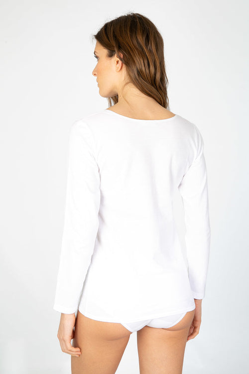 V-neck long sleeved shirt - cotton - Armor-lux - 3