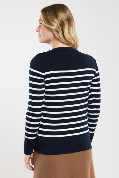 Pull marin rayé Groix - coton - Armor-lux - 4