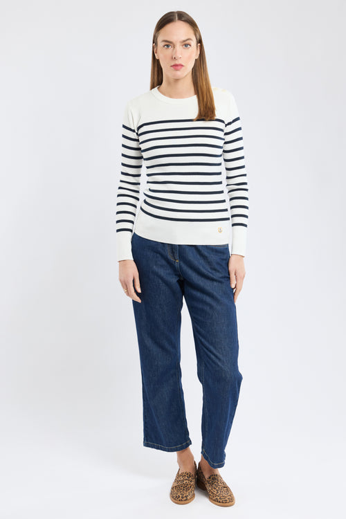 Pull marin rayé Groix - coton - Armor-lux - 5