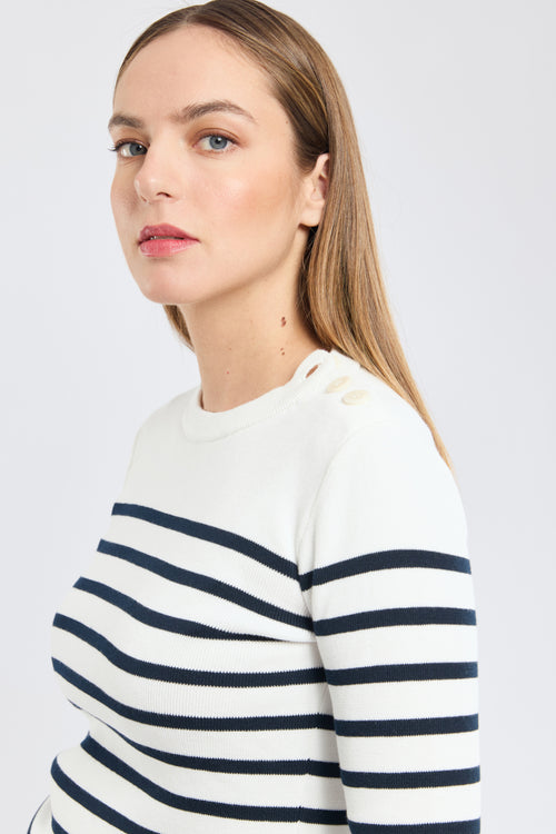 Pull marin rayé Groix - coton - Armor-lux - 2