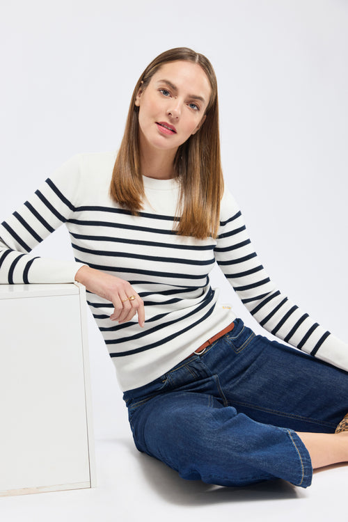 Pull marin rayé Groix - coton - Armor-lux - 4
