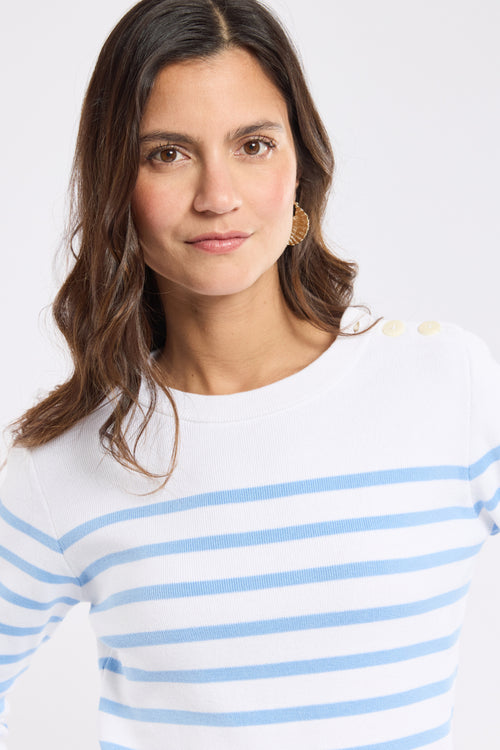 Pull marin rayé Groix - coton - Armor-lux - 2
