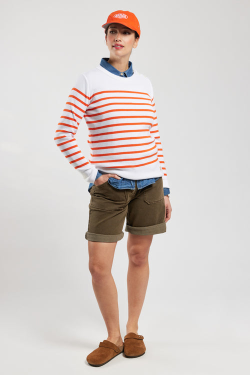 Pull marin rayé Groix - coton - Armor-lux - 1