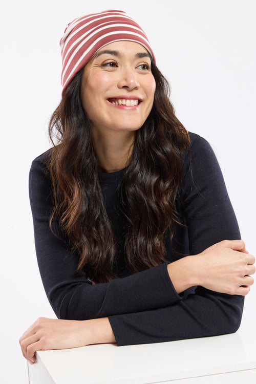 Striped breton beanie - cotton - Armor-lux - 1