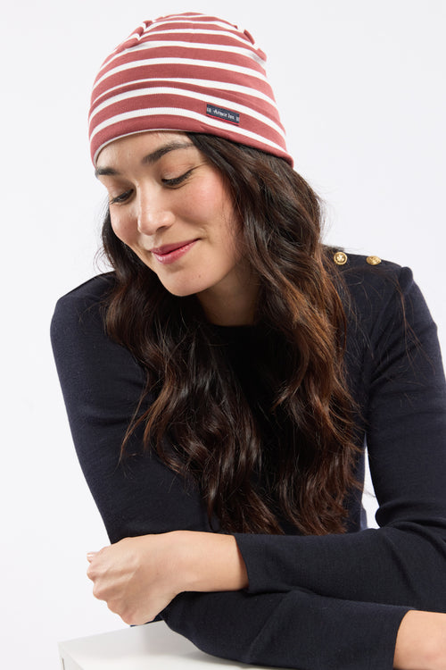 Striped breton beanie - cotton - Armor-lux - 2