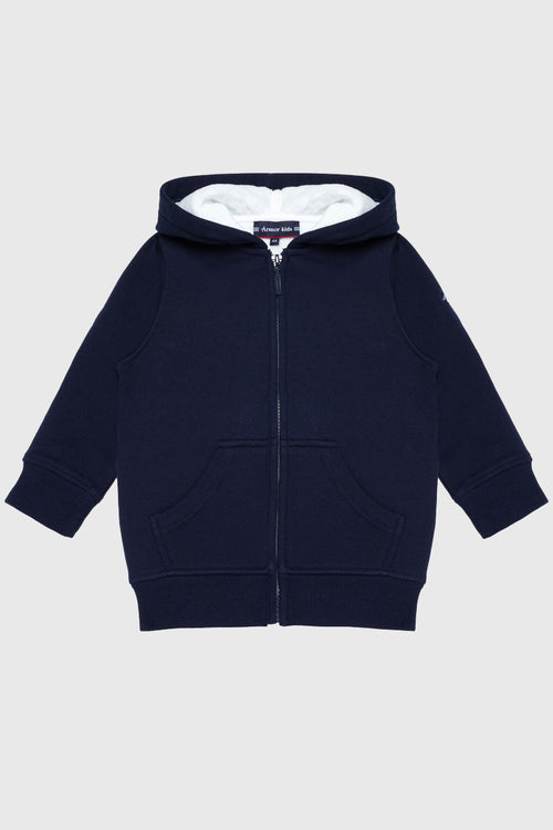 sweat blouson à capuche GAP Kids - 6-7 ans - coton - bleu - zippé sweat blouson à capuche GAP Kids - 6-7 ans - coton - bleu - zippé