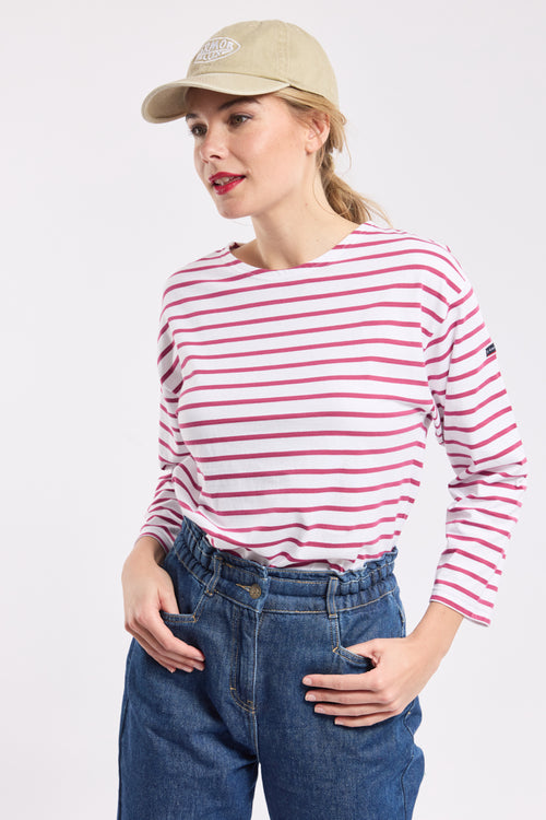 Breton striped shirt with 3/4-length sleeves – cotton - Armor-lux - 3