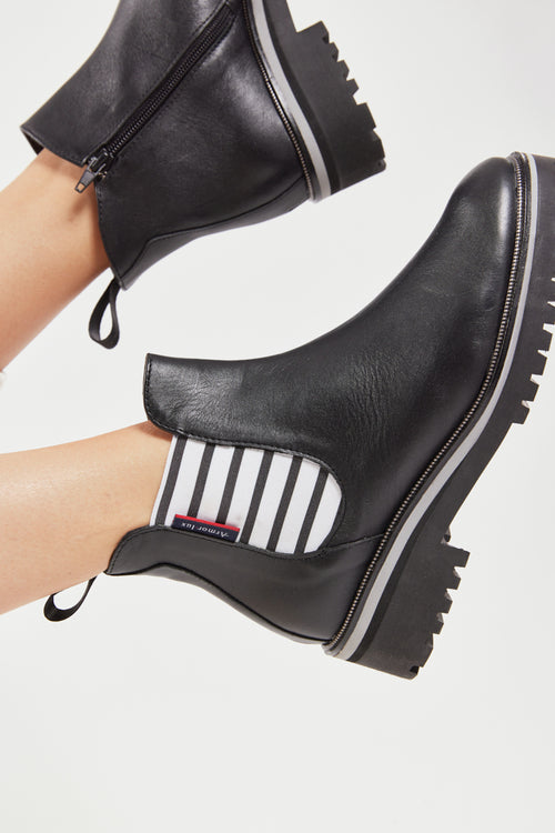 Chelsea-Stiefeletten - Leder - Armor-lux - 2