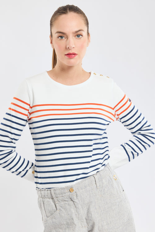Marinière boutonnée - coton épais - Armor-lux - 4