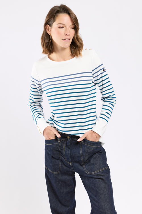 Marinière boutonnée - coton épais - Armor-lux - 4