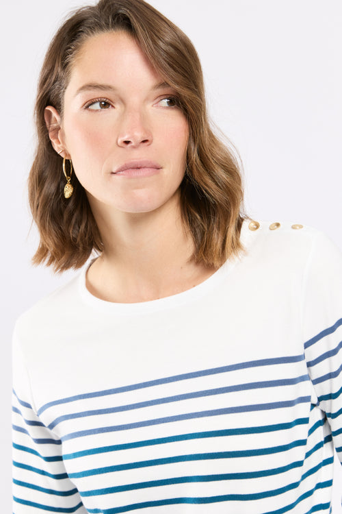 Marinière boutonnée - coton épais - Armor-lux - 5