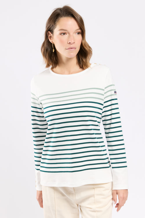 Marinière boutonnée - coton épais - Armor-lux - 3