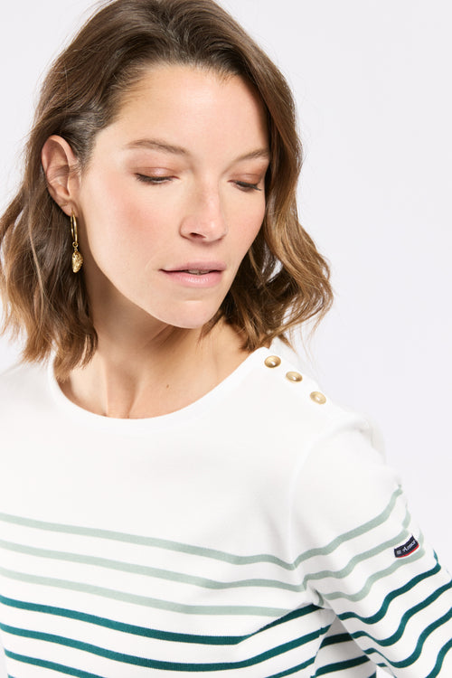 Marinière boutonnée - coton épais - Armor-lux - 5