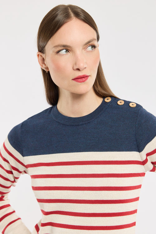 Pull marin rayé - laine - Armor-lux - 2