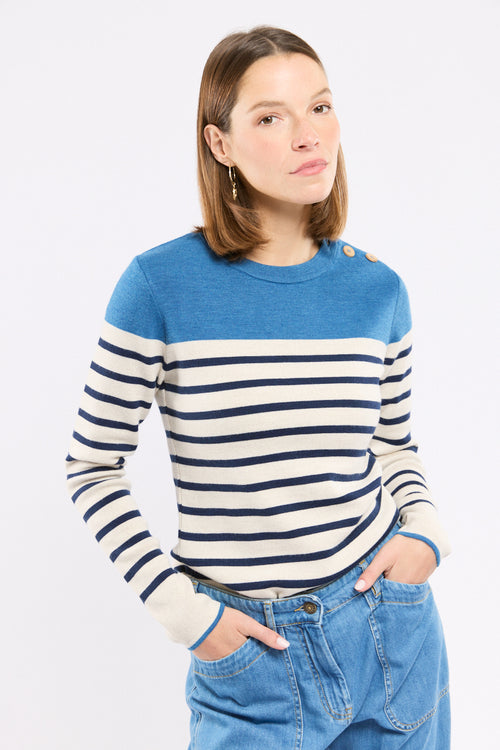 Pull marin rayé - laine - Armor-lux - 2