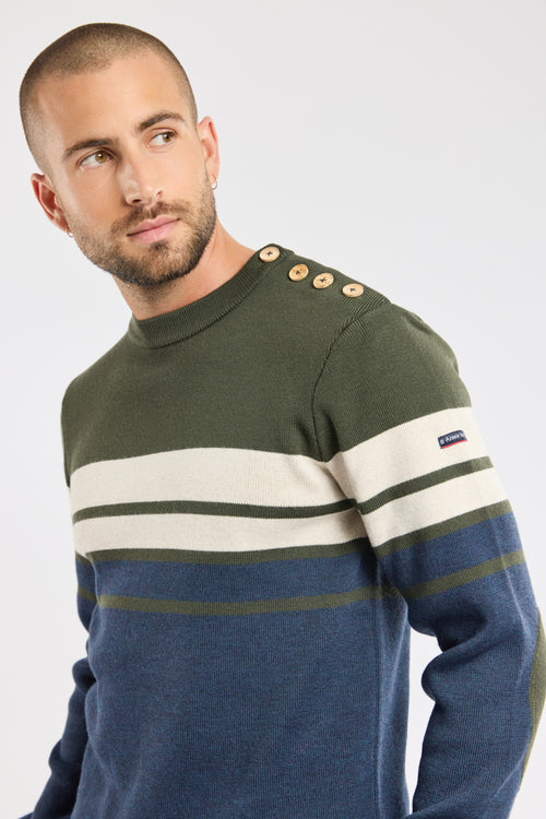 Pull marin avec coudières - laine - Armor-lux - 5